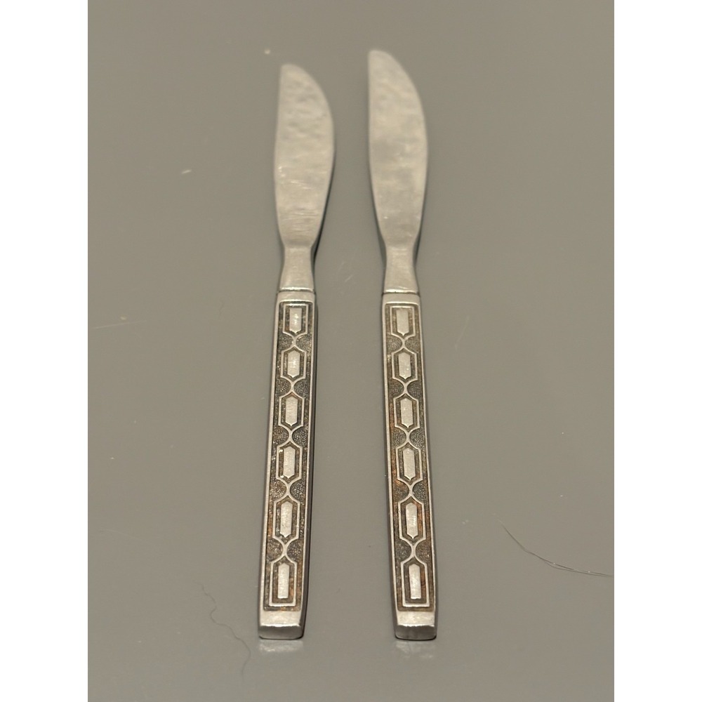 2-Vintage Mid-Century Modern Stanley Roberts "Matador" Stainless Steel Flatware